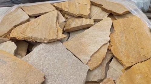 Плитняк златолит жёлтый для цоколя купить в Ирбите