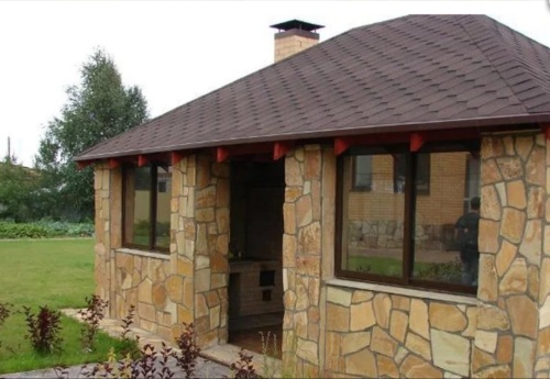 Плитняк златолит жёлтый для фасада 1,5-3 см купить в Ирбите