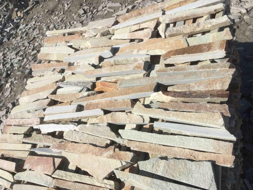 Горбушка златолит золотистый для облицовки купить в Ирбите